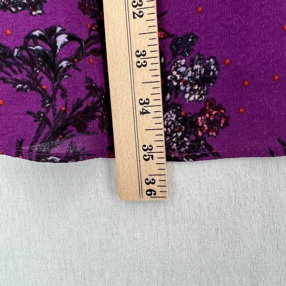 FREE PEOPLE Dress Womens Medium Purple Lauria Slip Mini Floral Print Rust NWT - Picture 16 of 16